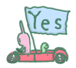 cozy rabbit and caterpillar sticker #1108493