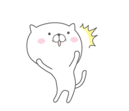 Cat and chick. sticker #1108707