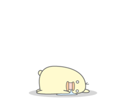 Cat and chick. sticker #1108731