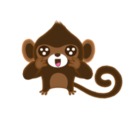 Choco Monkey sticker #1109468