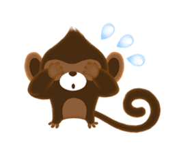 Choco Monkey sticker #1109472