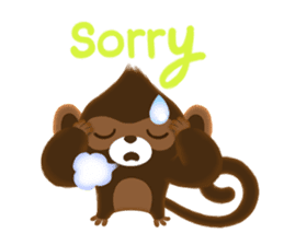 Choco Monkey sticker #1109476