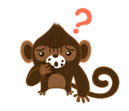 Choco Monkey sticker #1109477