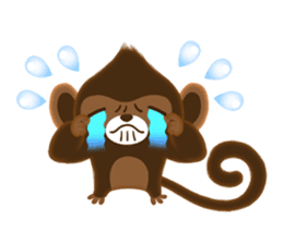 Choco Monkey sticker #1109479