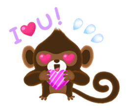 Choco Monkey sticker #1109480