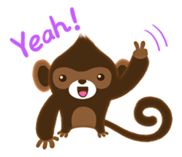 Choco Monkey sticker #1109481