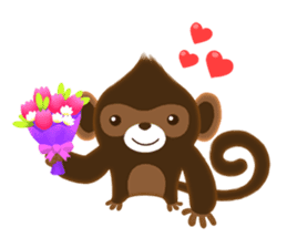 Choco Monkey sticker #1109482