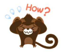 Choco Monkey sticker #1109485