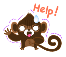 Choco Monkey sticker #1109487