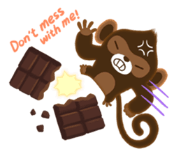 Choco Monkey sticker #1109491