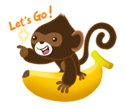 Choco Monkey sticker #1109493