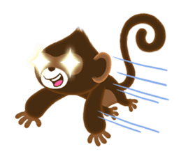 Choco Monkey sticker #1109494