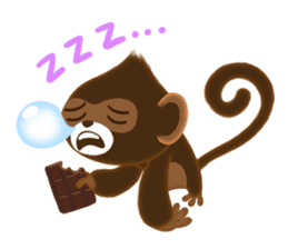 Choco Monkey sticker #1109499