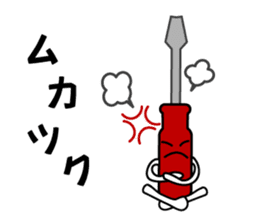 Mr. Flat head screwdriver sticker #1109879