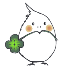 Cockatiel Big Family cute and at rest sticker #1110466