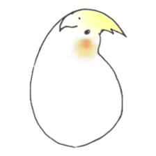 Cockatiel Big Family cute and at rest sticker #1110474