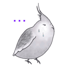 Cockatiel Big Family cute and at rest sticker #1110497