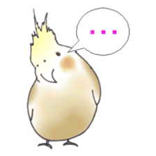 Cockatiel Big Family cute and at rest sticker #1110501