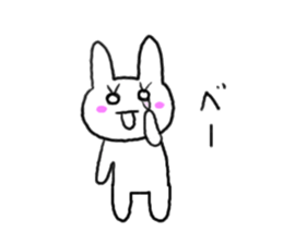 rabbit and snail sticker #1110791