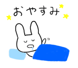 rabbit and snail sticker #1110796