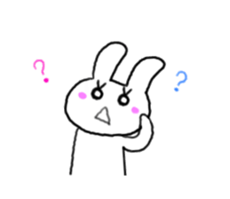 rabbit and snail sticker #1110797