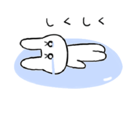 rabbit and snail sticker #1110801