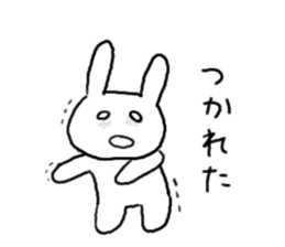 rabbit and snail sticker #1110803