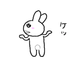 rabbit and snail sticker #1110809