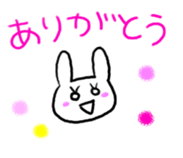 rabbit and snail sticker #1110814