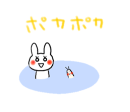 rabbit and snail sticker #1110817