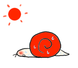 rabbit and snail sticker #1110819