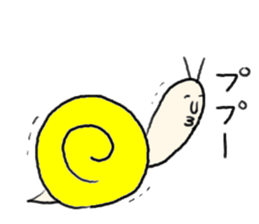 rabbit and snail sticker #1110821