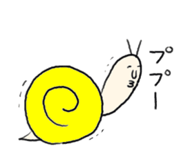 rabbit and snail sticker #1110821
