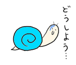 rabbit and snail sticker #1110823