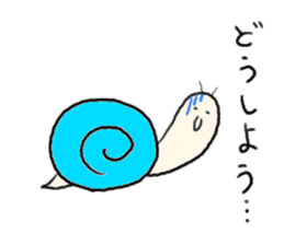rabbit and snail sticker #1110823