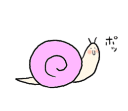 rabbit and snail sticker #1110824