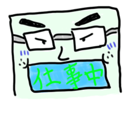 square man sticker sticker #1111737