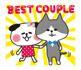 Lovey-dovey Dating, Dog and Cat. sticker #1112754