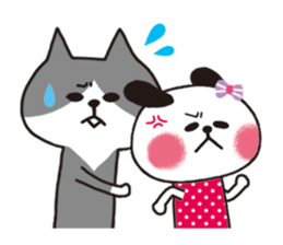 Lovey-dovey Dating, Dog and Cat. sticker #1112759