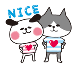 Lovey-dovey Dating, Dog and Cat. sticker #1112763