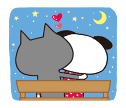 Lovey-dovey Dating, Dog and Cat. sticker #1112765