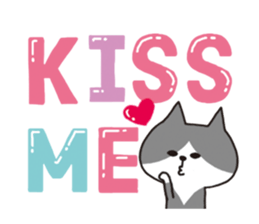 Lovey-dovey Dating, Dog and Cat. sticker #1112783