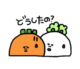 Inhabitants of the town greengrocer sticker #1113312