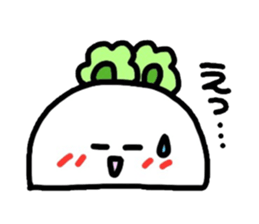 Inhabitants of the town greengrocer sticker #1113314