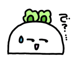 Inhabitants of the town greengrocer sticker #1113315