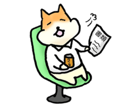 The corporate slave as hamster sticker #1113435