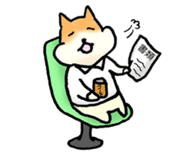 The corporate slave as hamster sticker #1113435