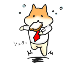 The corporate slave as hamster sticker #1113464