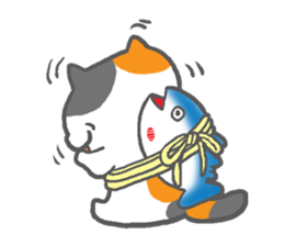 obentoh cat (maguro)mike sticker #1113503
