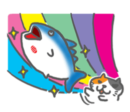 obentoh cat (maguro)mike sticker #1113504